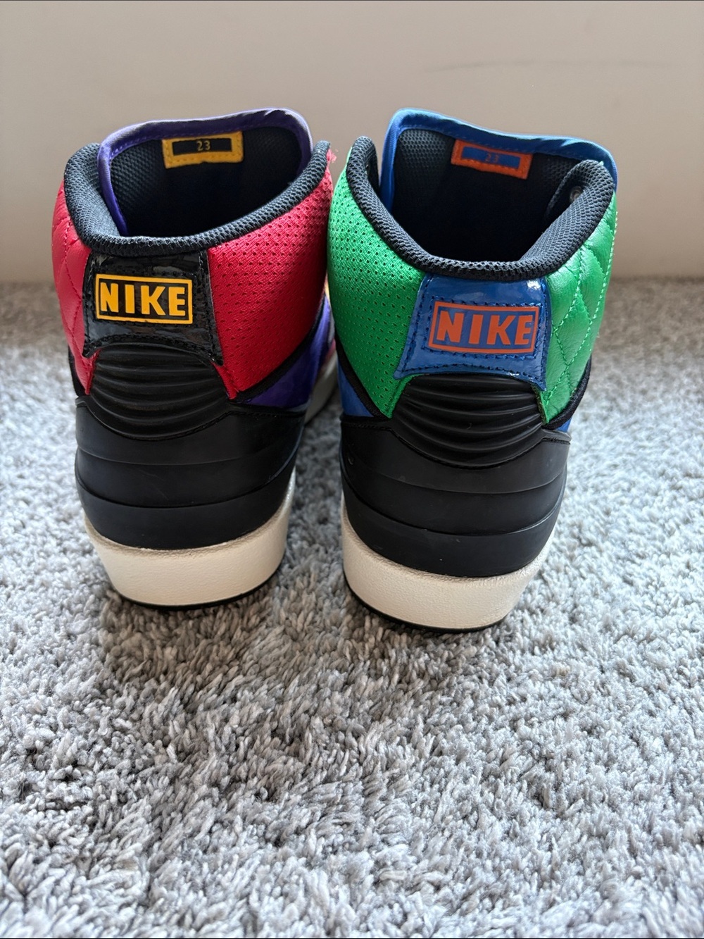 Air Jordan 2 Retro Multi-Color Rivals Women's Size 8 - Excellent Condition - Picture 4 of 7